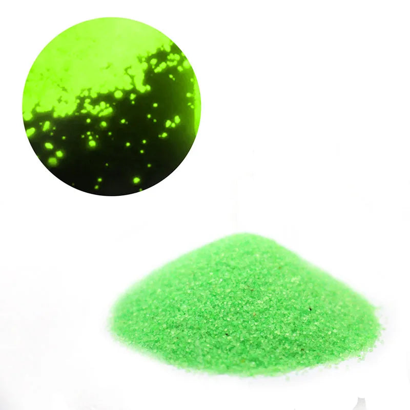 Luminous Glow-in-the-Dark Powder – Colorful Fluorescent Sand for DIY Crafts, Home & Party Decorations