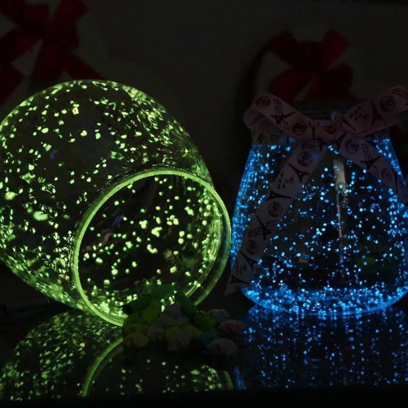 Luminous Glow-in-the-Dark Powder – Colorful Fluorescent Sand for DIY Crafts, Home & Party Decorations