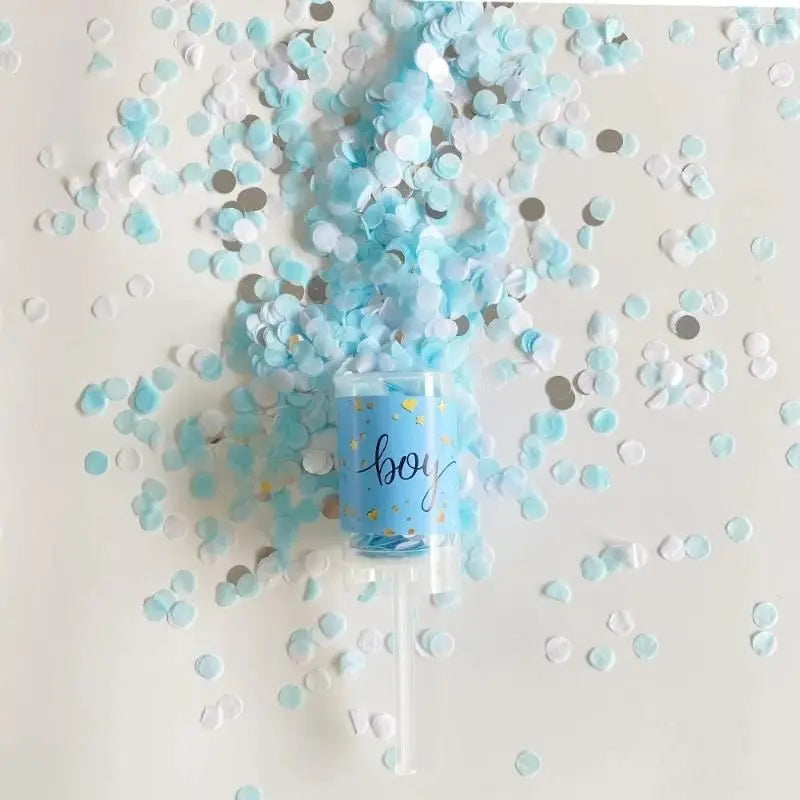 Gender Reveal Party Supplies – Boy or Girl Decorations & Tableware Set | Confetti, Balloons, Tablecloth, Plates, Cups, Napkins & More