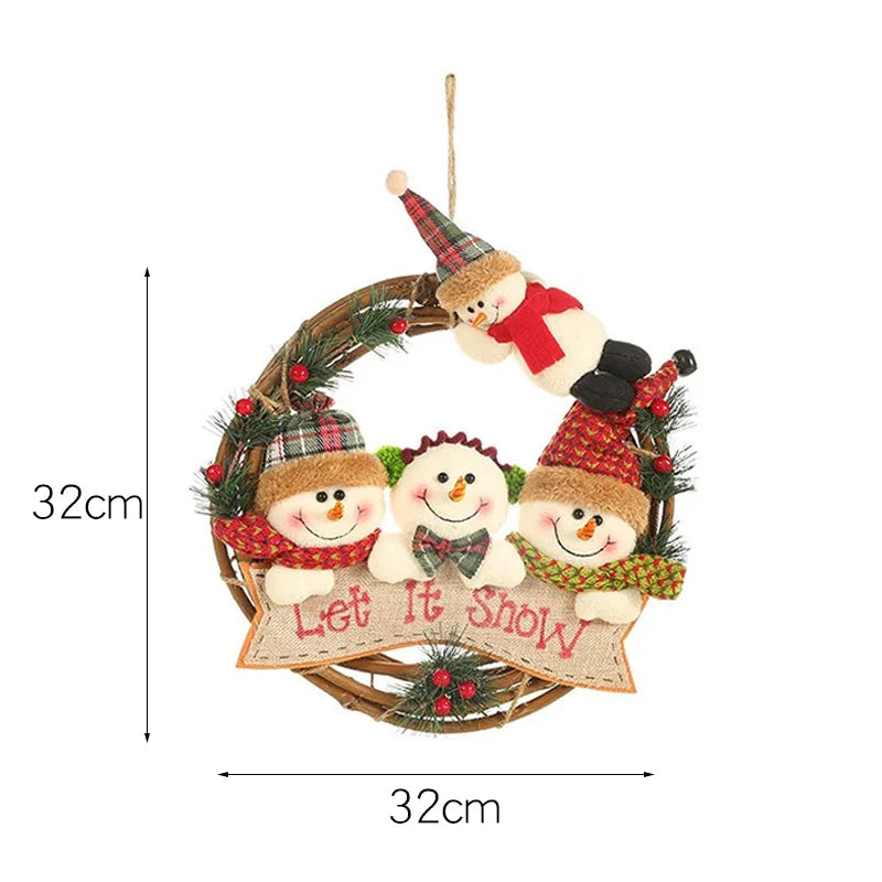 Christmas Santa Claus Hangers – Festive Hanging Decorations for Tree, Wall, Door & Home