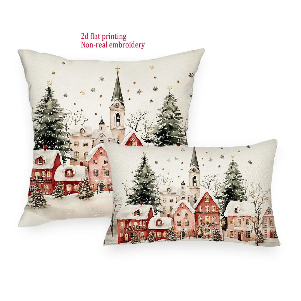 Christmas Cushion Cover – Festive Decorative Pillowcase for Holiday Home Décor
