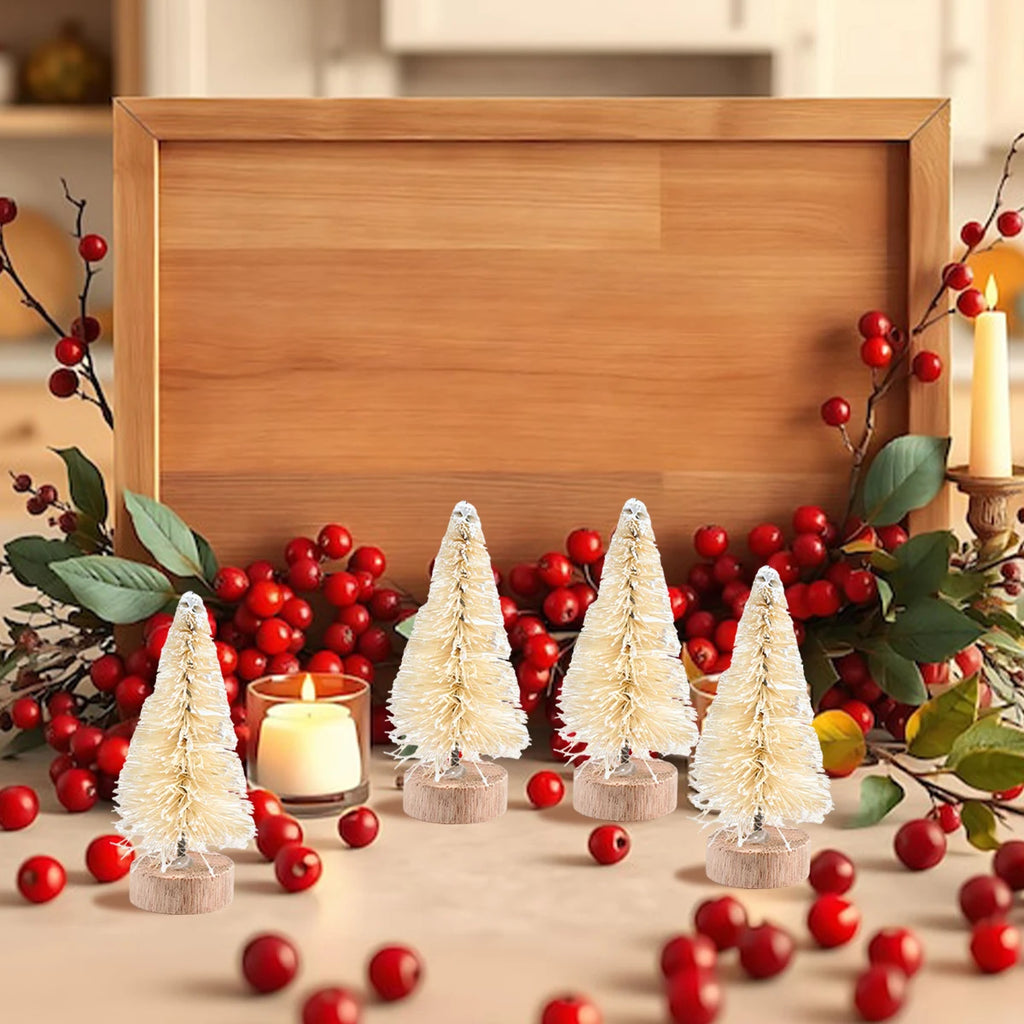 Artificial Mini Wooden Christmas Tree's
