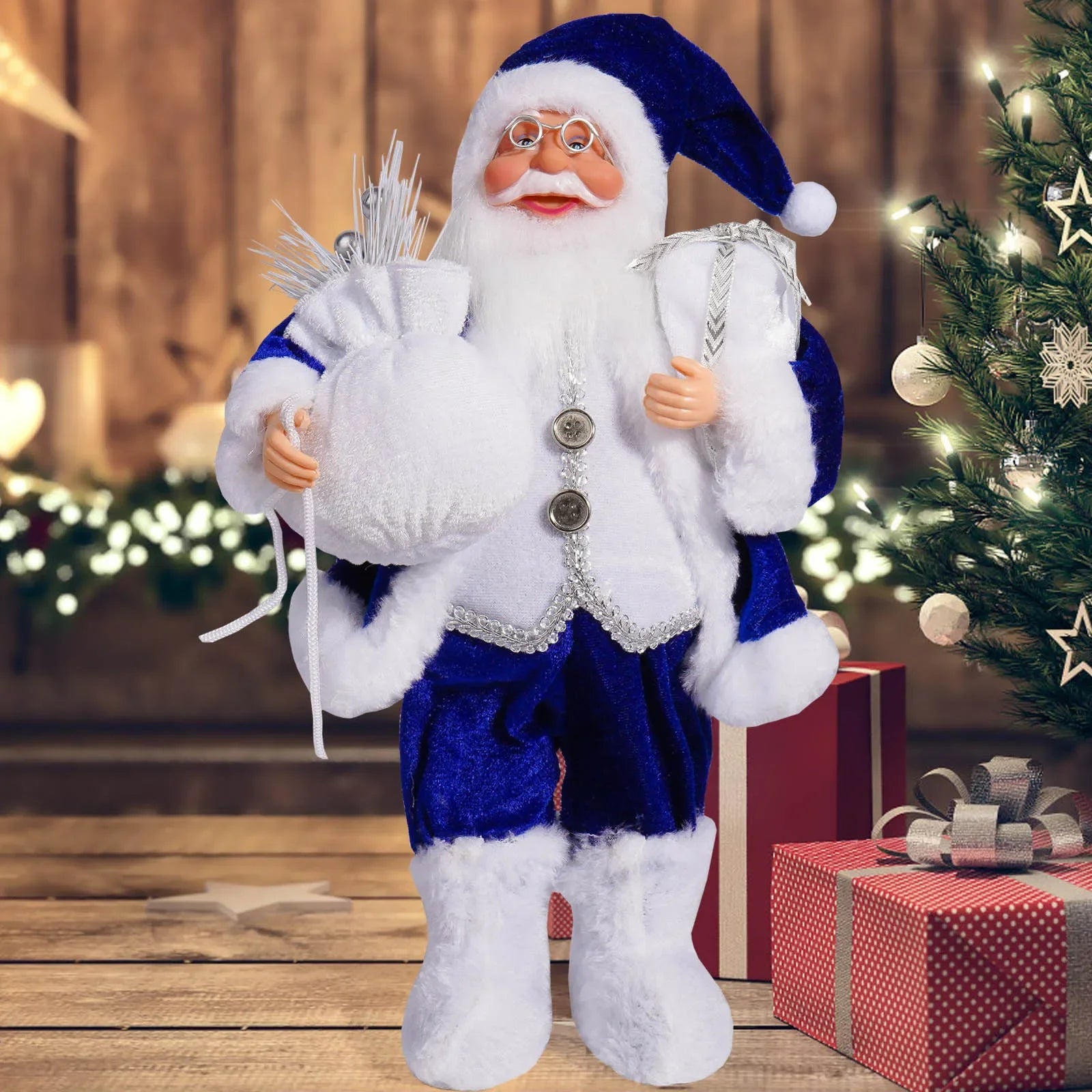 Santa Claus Doll with Gift Bags – 2025 Christmas Home & Party Decoration Ornament