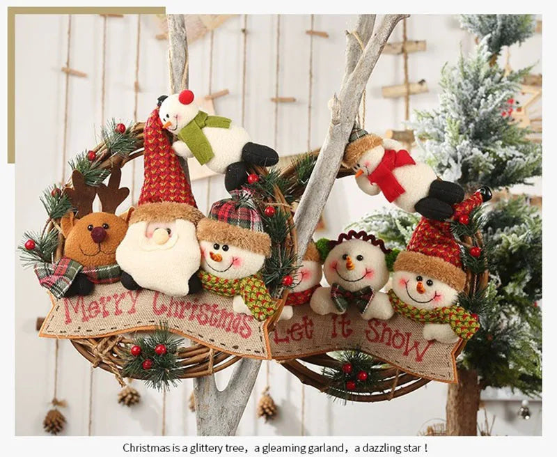 Christmas Santa Claus Hangers – Festive Hanging Decorations for Tree, Wall, Door & Home