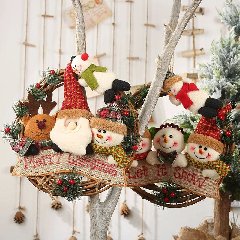 Christmas Santa Claus Hangers – Festive Hanging Decorations for Tree, Wall, Door & Home
