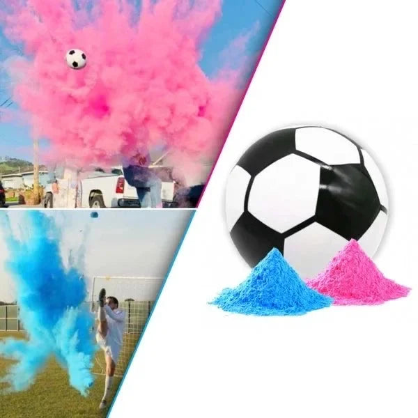 Gender Reveal Soccer Ball Bleu-Pink