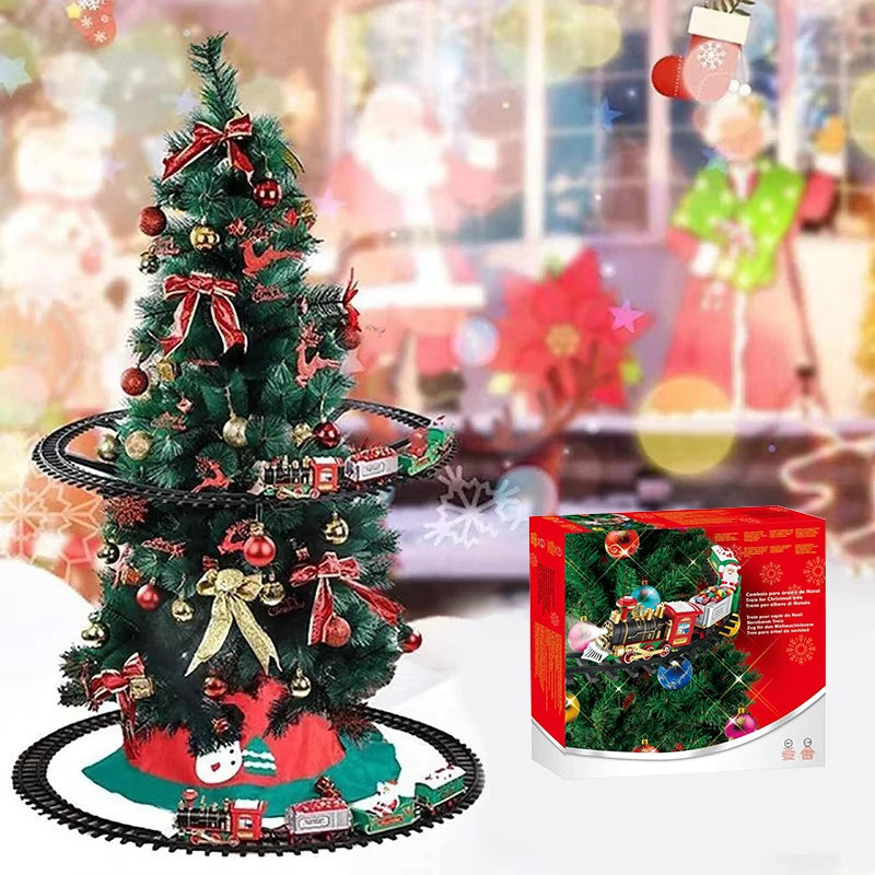 Electric Christmas Tree Train Set