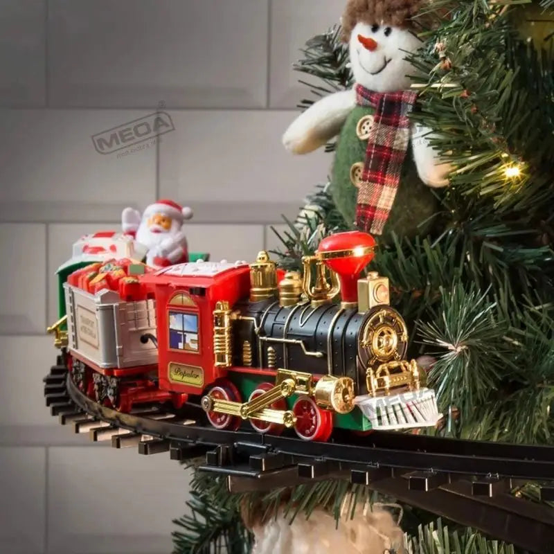 Electric Christmas Tree Train Set