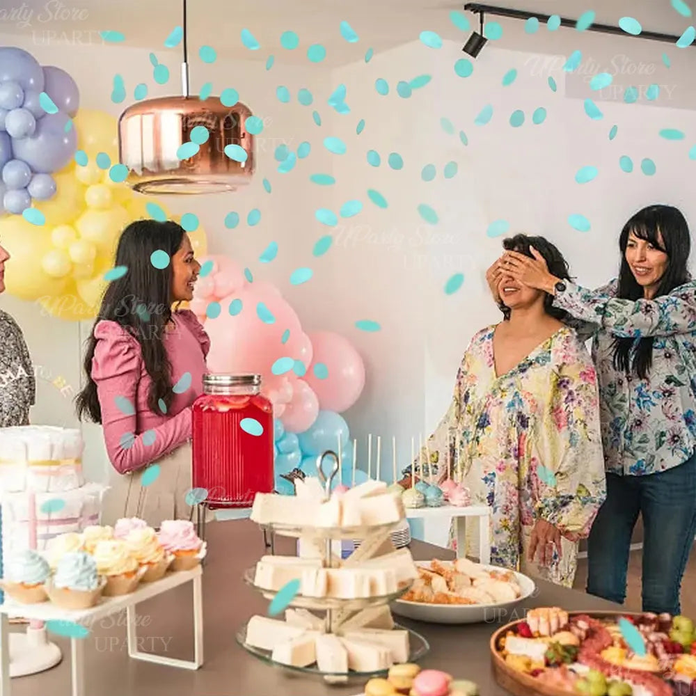 8pcs Pink Blue Confetti Popper Cannon for Gender Reveal