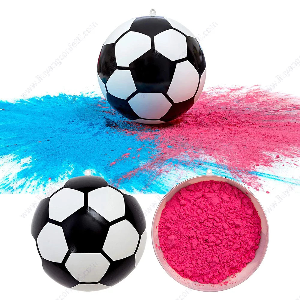 Gender Reveal Soccer Ball Bleu-Pink