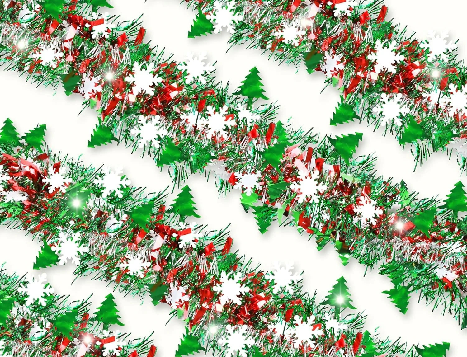 2M Christmas Tinsel Garland – 19 Color