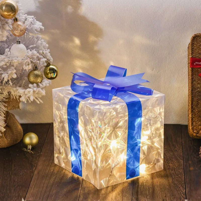 Christmas Glowing Gift Box Decorations