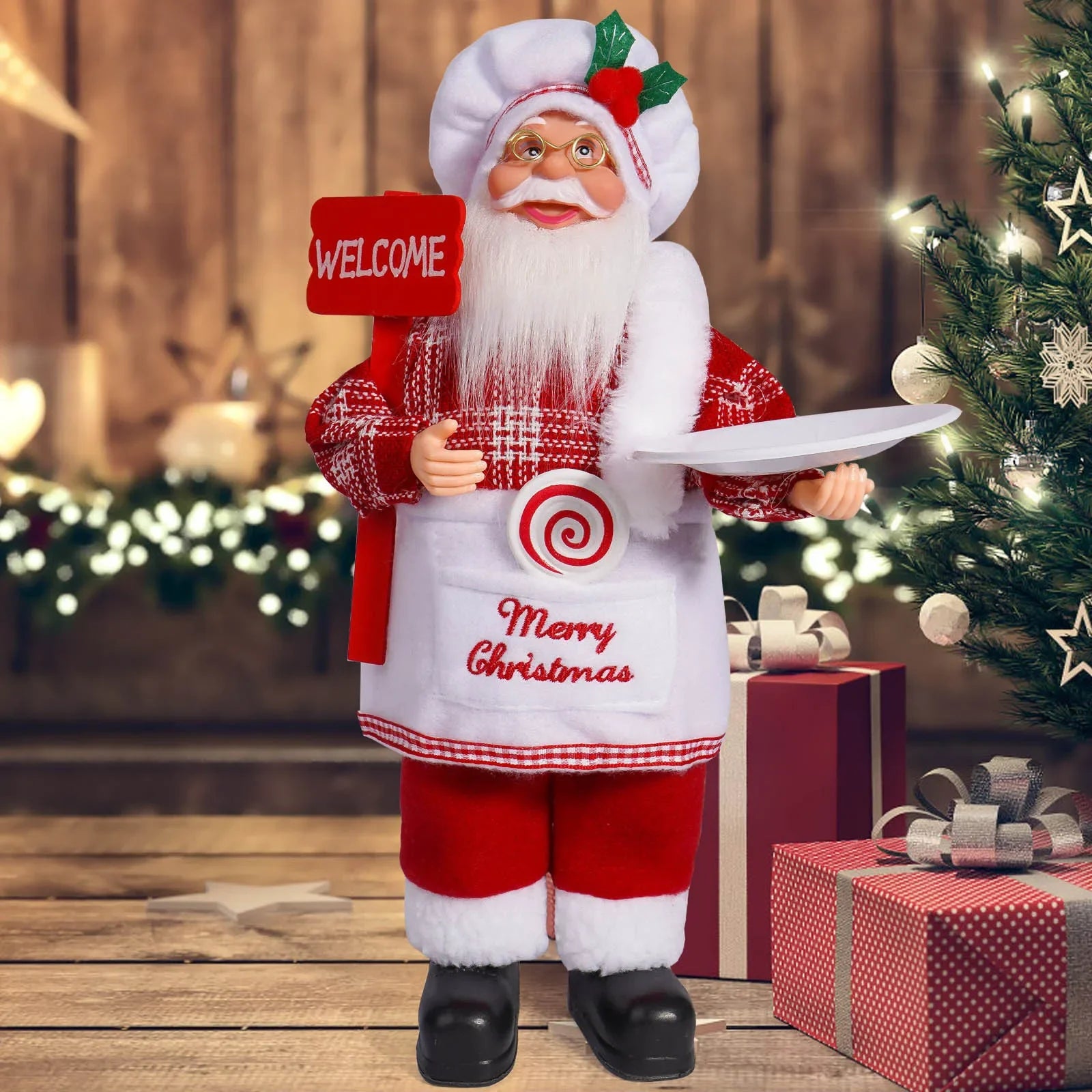 Santa Claus Doll with Gift Bags – 2025 Christmas Home & Party Decoration Ornament