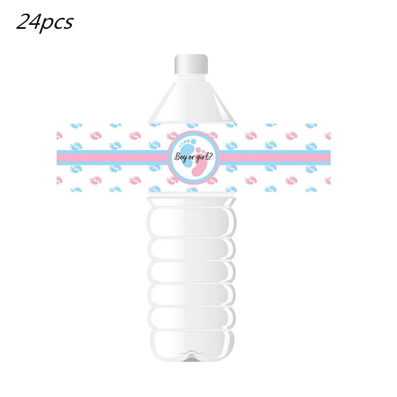 Gender Reveal Party Tableware Set – Boy or Girl Disposable Plates, Napkins & Tablecloths for Baby Shower Decorations