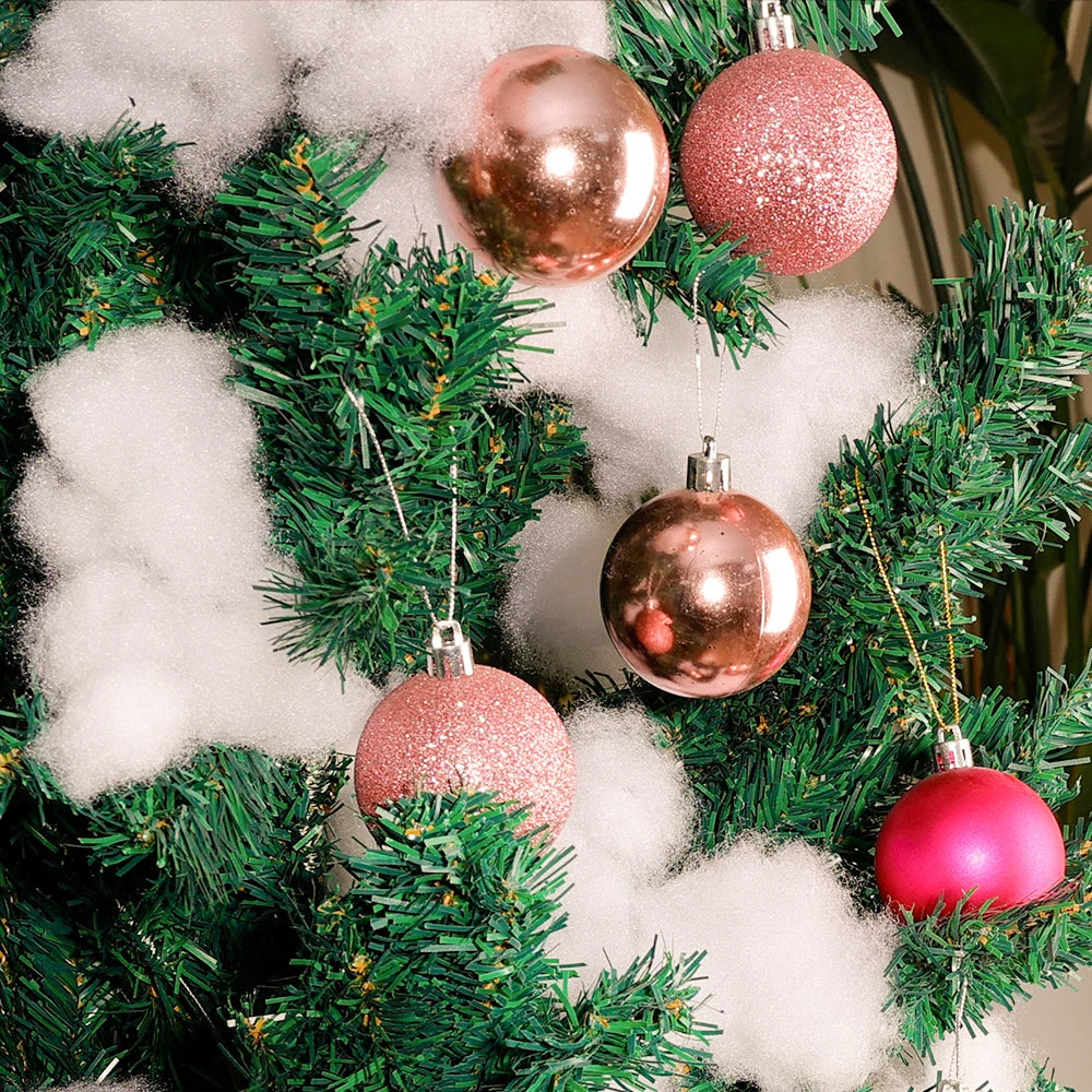 Fluffy Artificial Fake Snow Decoration Set – Soft Cotton Snow for Christmas Trees,