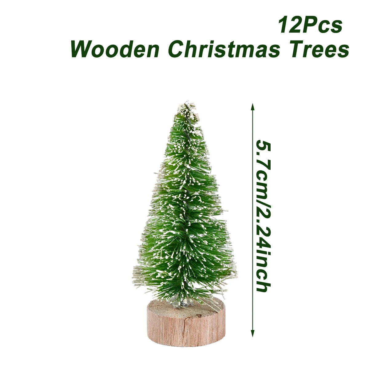 Artificial Mini Wooden Christmas Tree's