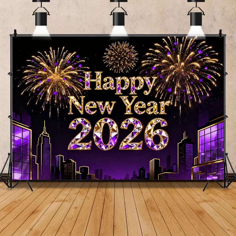 Happy New Year's banner 2026!