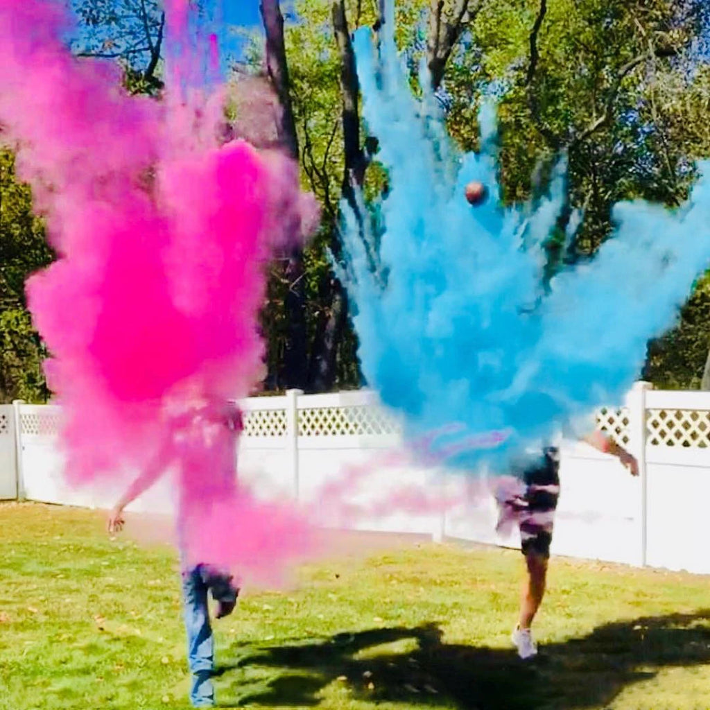 Gender Reveal Soccer Ball Bleu-Pink