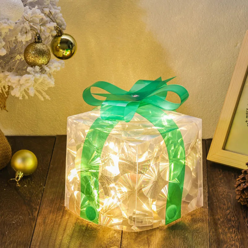 Christmas Glowing Gift Box Decorations