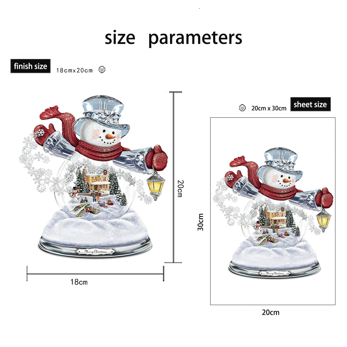 Christmas PVC Window Stickers – Santa, Snowman & Tree Crystal Designs for 2025 Holiday Home Décor