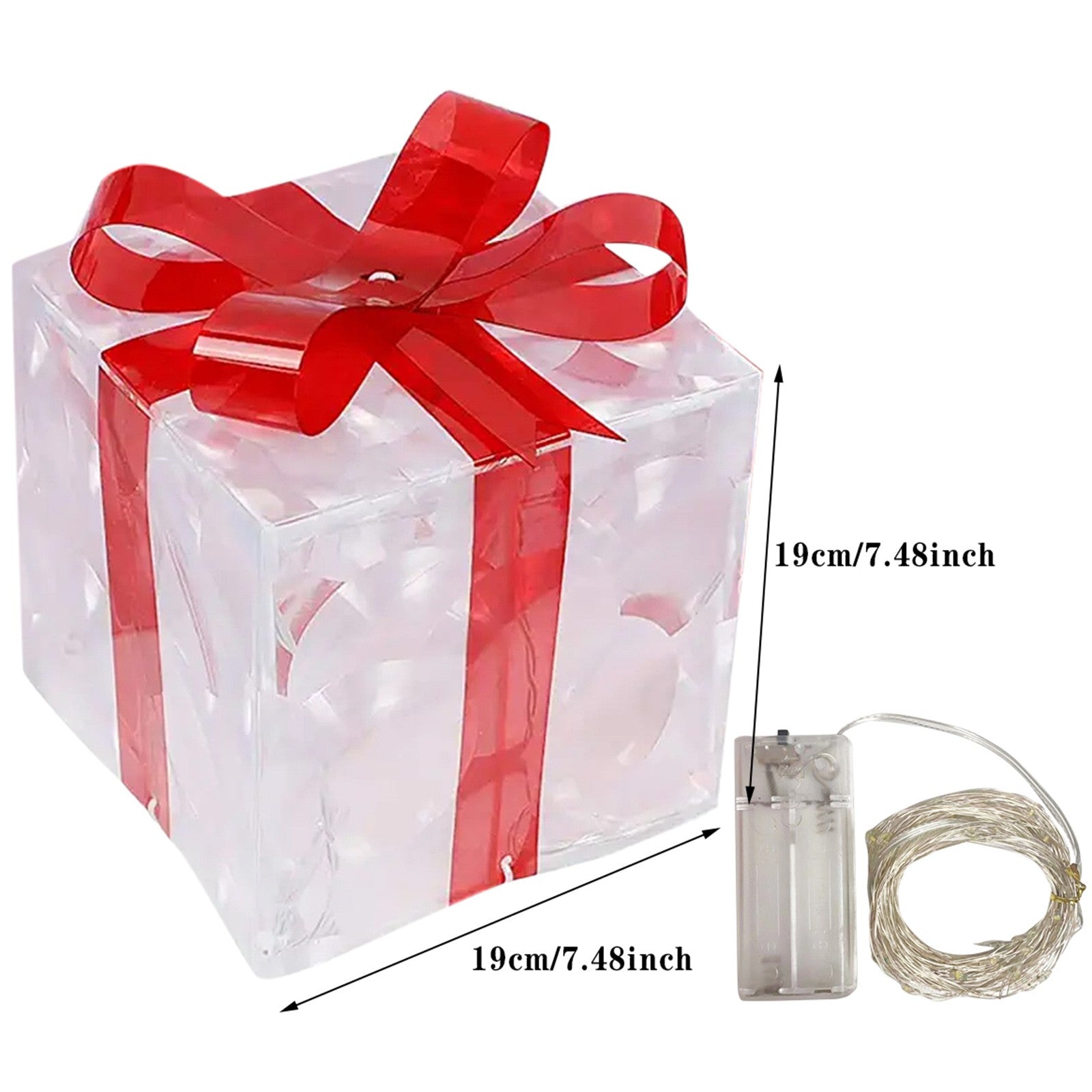 Christmas Glowing Gift Box Decorations