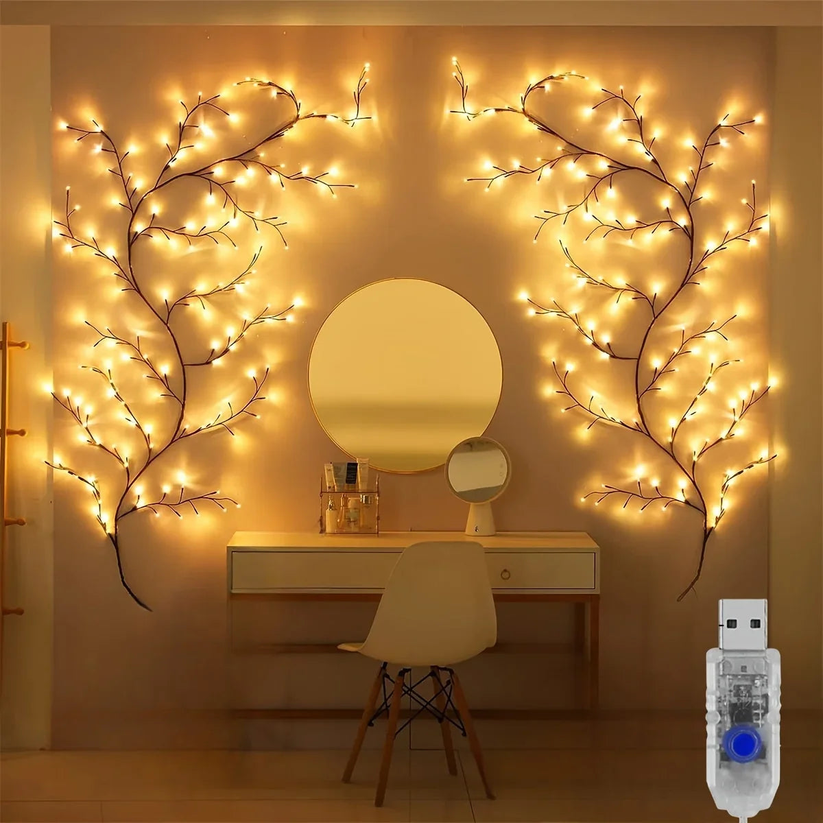 LED Bendable Willow Vine Lights