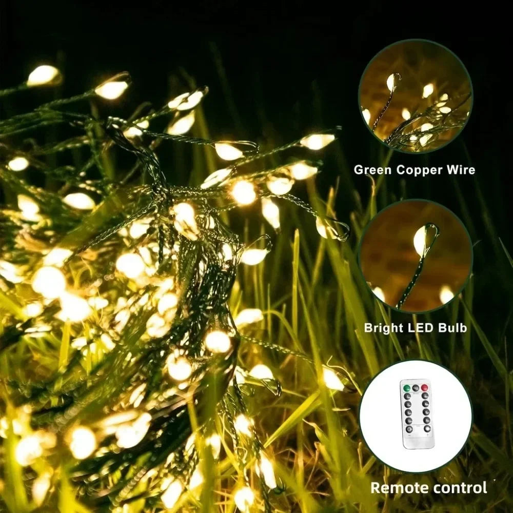 LED Christmas Fairy String Lights – Warm White Waterproof Copper Wire