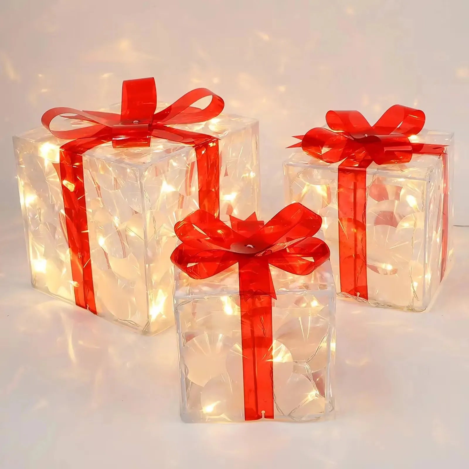 Christmas Glowing Gift Box Decorations