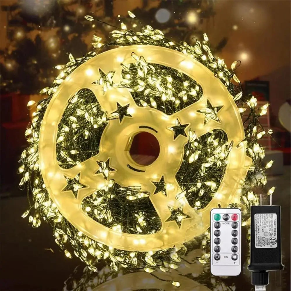 LED Christmas Fairy String Lights – Warm White Waterproof Copper Wire