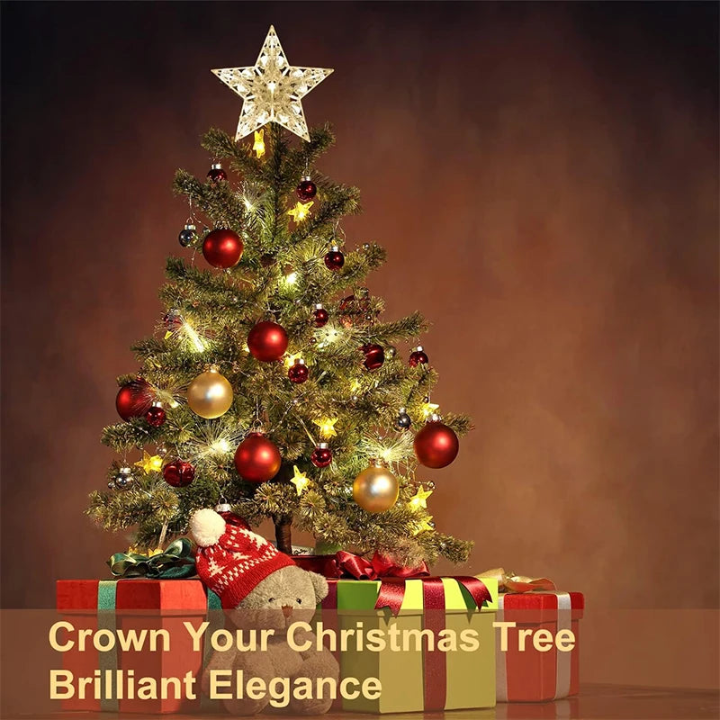 15cm LED Christmas Tree Topper Star