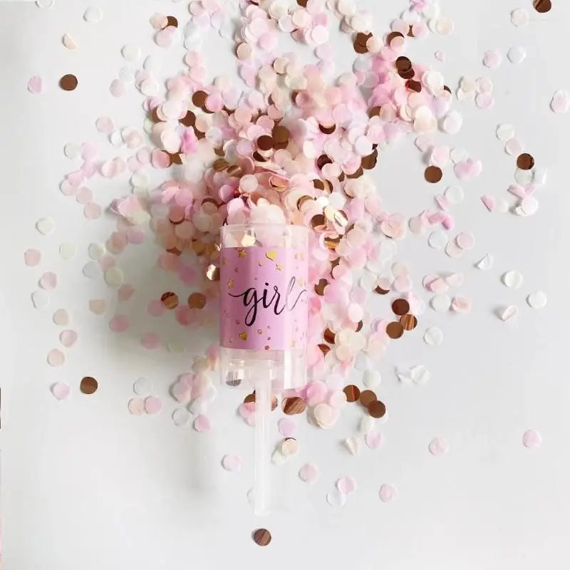 Gender Reveal Party Supplies – Boy or Girl Decorations & Tableware Set | Confetti, Balloons, Tablecloth, Plates, Cups, Napkins & More