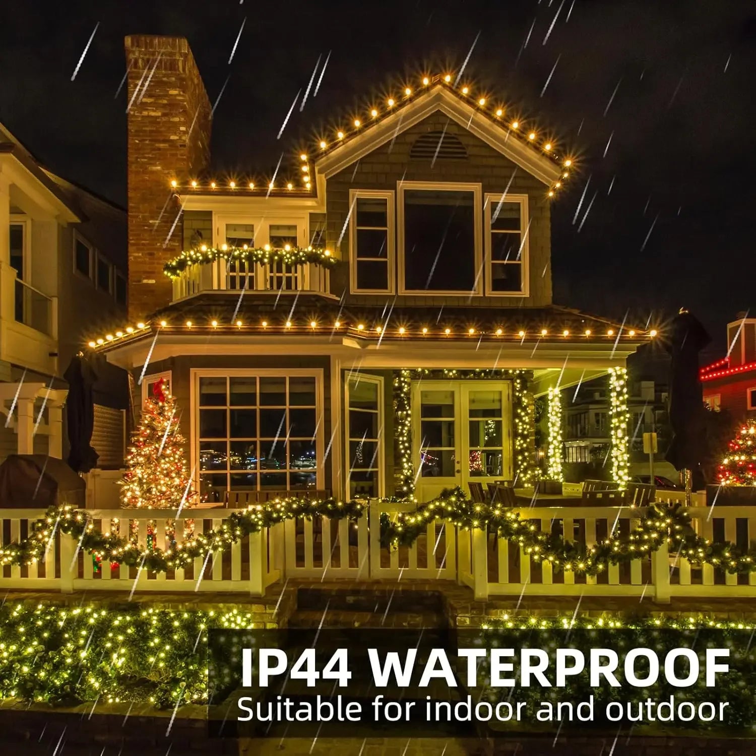 LED Christmas Fairy String Lights – Warm White Waterproof Copper Wire