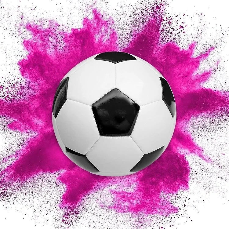 Gender Reveal Soccer Ball Bleu-Pink