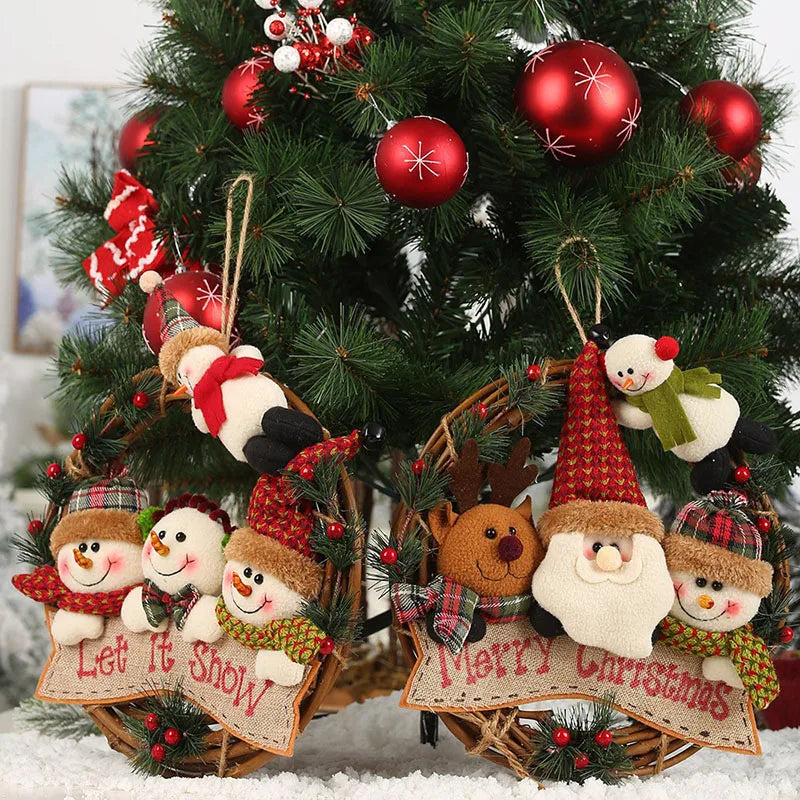 Christmas Santa Claus Hangers – Festive Hanging Decorations for Tree, Wall, Door & Home
