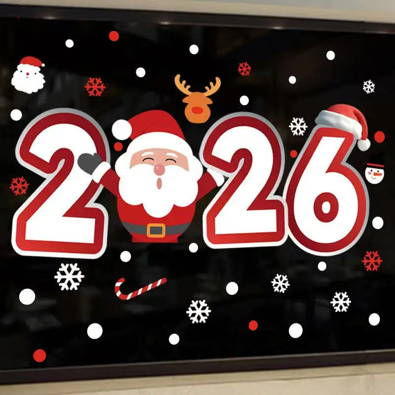 Hot Sale Christmas DIY Glass Stickers Decorative Stickers !