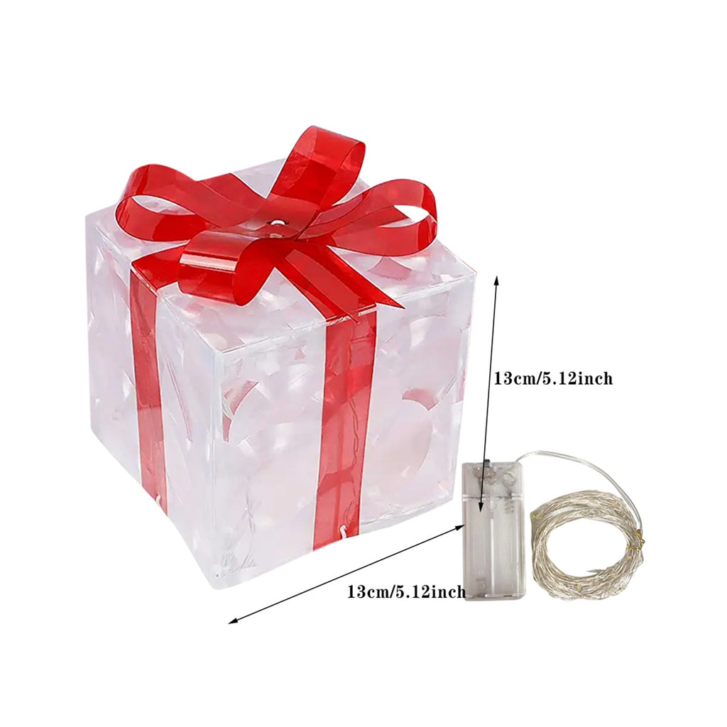Christmas Glowing Gift Box Decorations