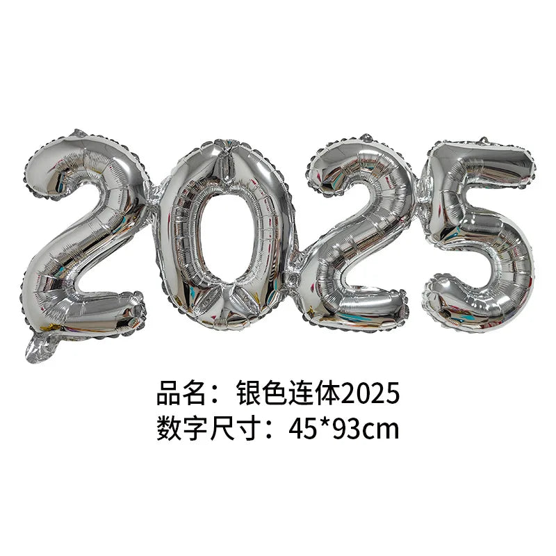 2026 Gold Crown Foil Number Balloons – New Year, Christmas Eve & Graduation Party Decorations