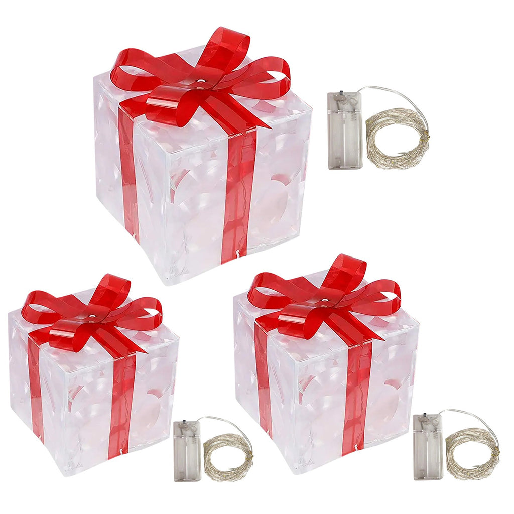Christmas Glowing Gift Box Decorations