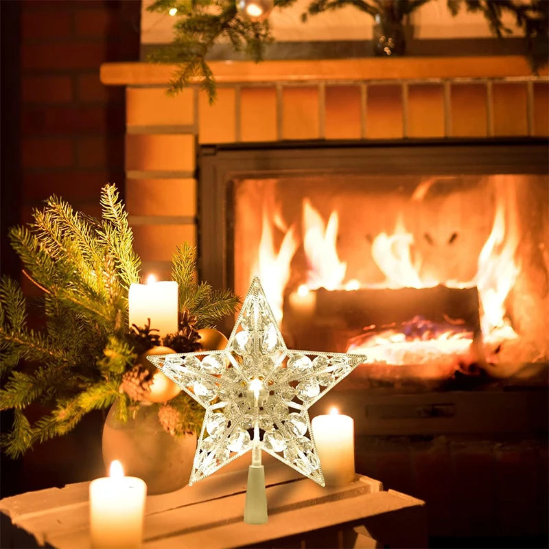 15cm LED Christmas Tree Topper Star