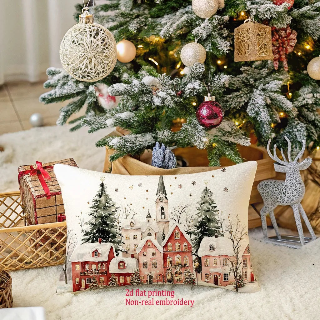 Christmas Cushion Cover – Festive Decorative Pillowcase for Holiday Home Décor