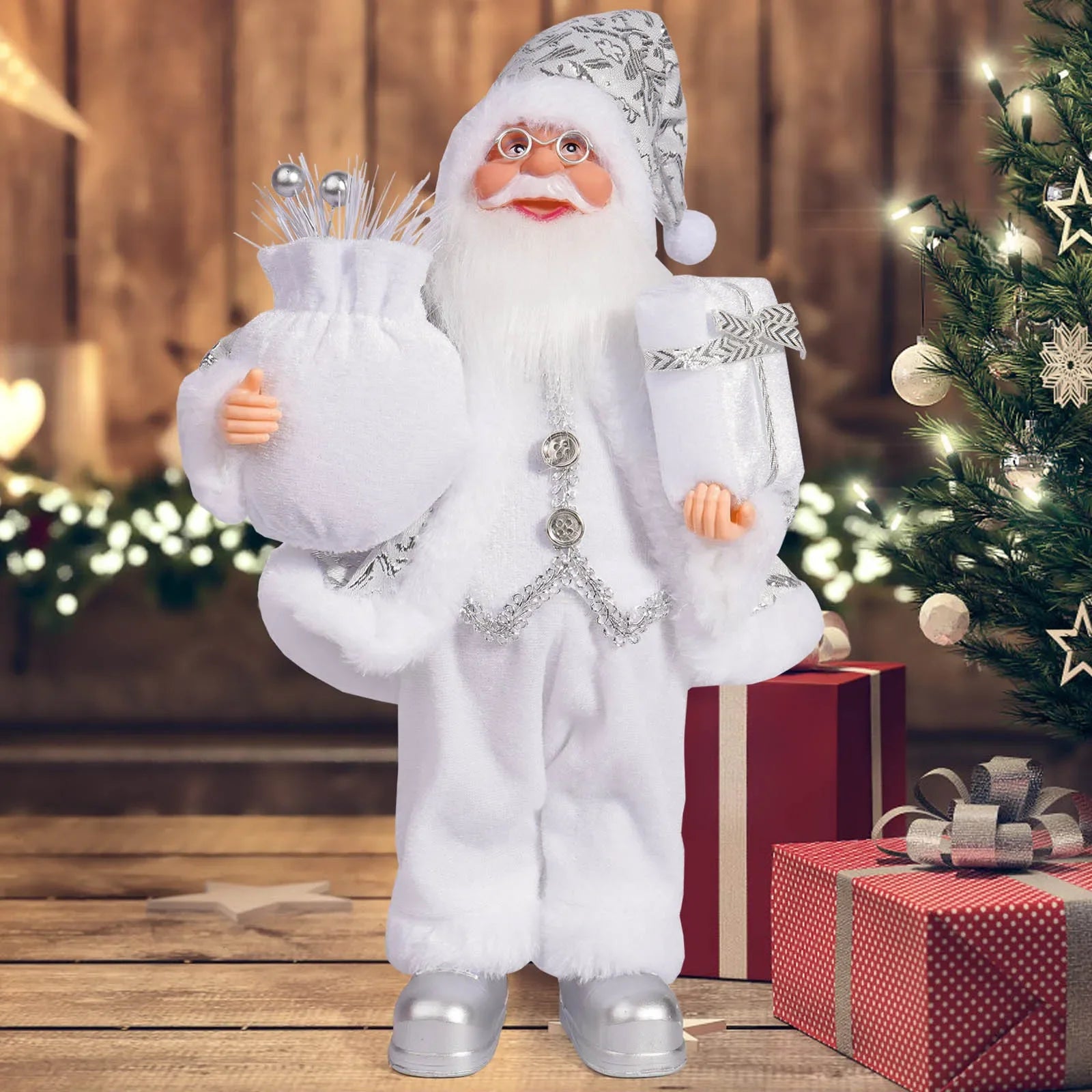 Santa Claus Doll with Gift Bags – 2025 Christmas Home & Party Decoration Ornament