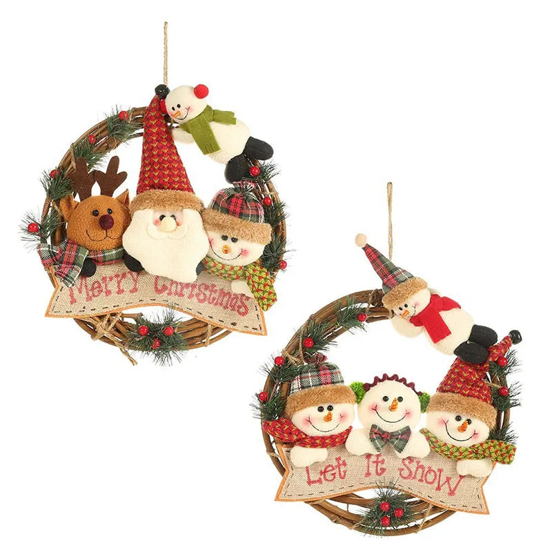 Christmas Santa Claus Hangers – Festive Hanging Decorations for Tree, Wall, Door & Home