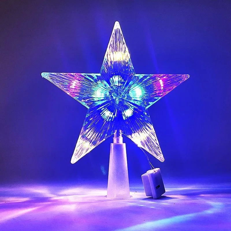 15cm LED Christmas Tree Topper Star
