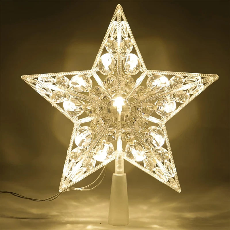 15cm LED Christmas Tree Topper Star