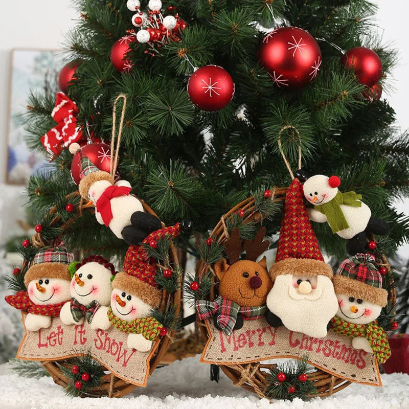Christmas Santa Claus Hangers – Festive Hanging Decorations for Tree, Wall, Door & Home