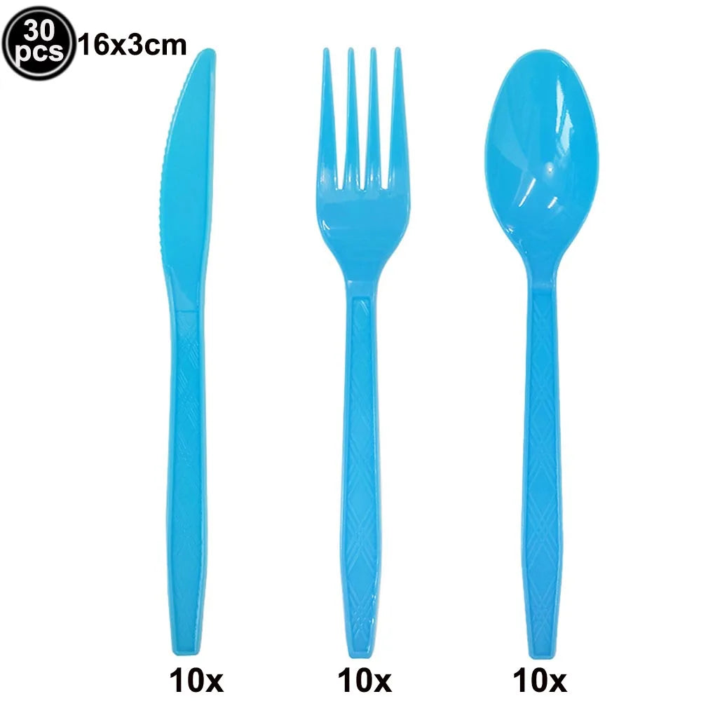 Gender Reveal Party Supplies – Boy or Girl Decorations & Tableware Set | Confetti, Balloons, Tablecloth, Plates, Cups, Napkins & More