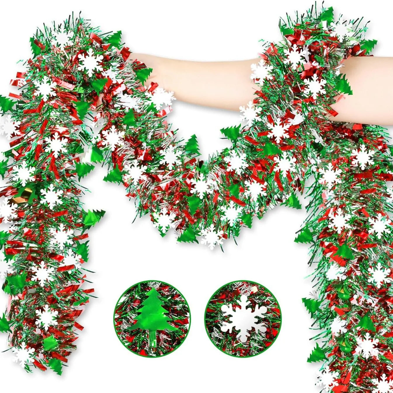 2M Christmas Tinsel Garland – 19 Color