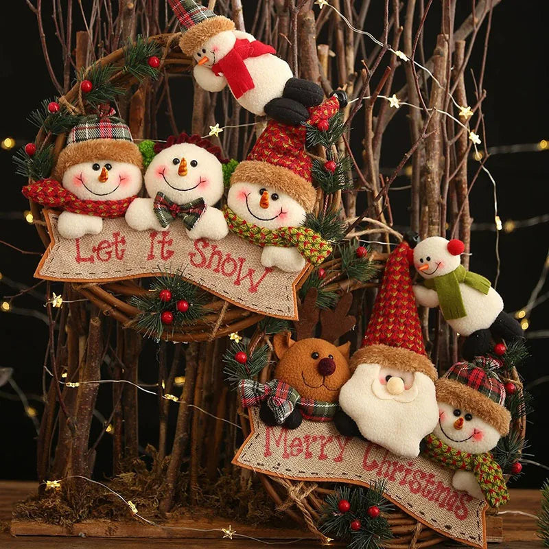 Christmas Santa Claus Hangers – Festive Hanging Decorations for Tree, Wall, Door & Home