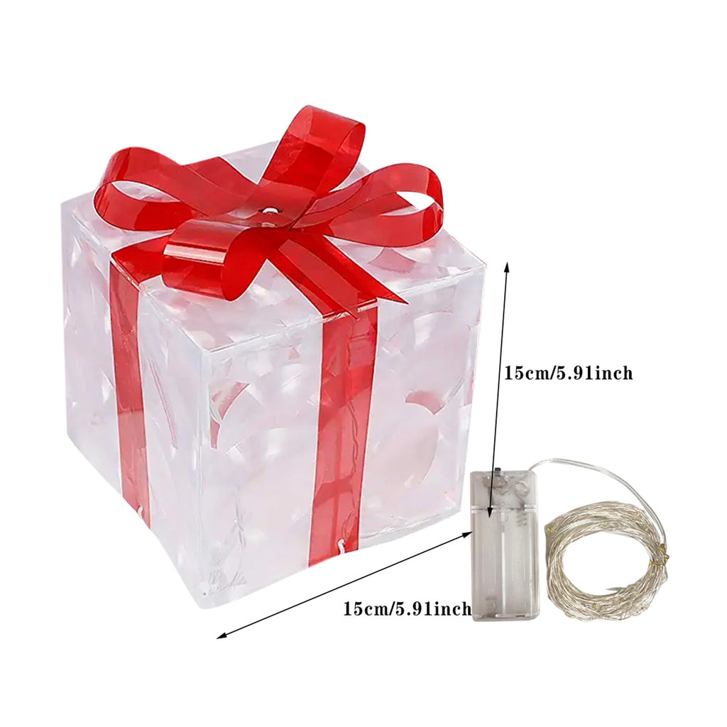 Christmas Glowing Gift Box Decorations