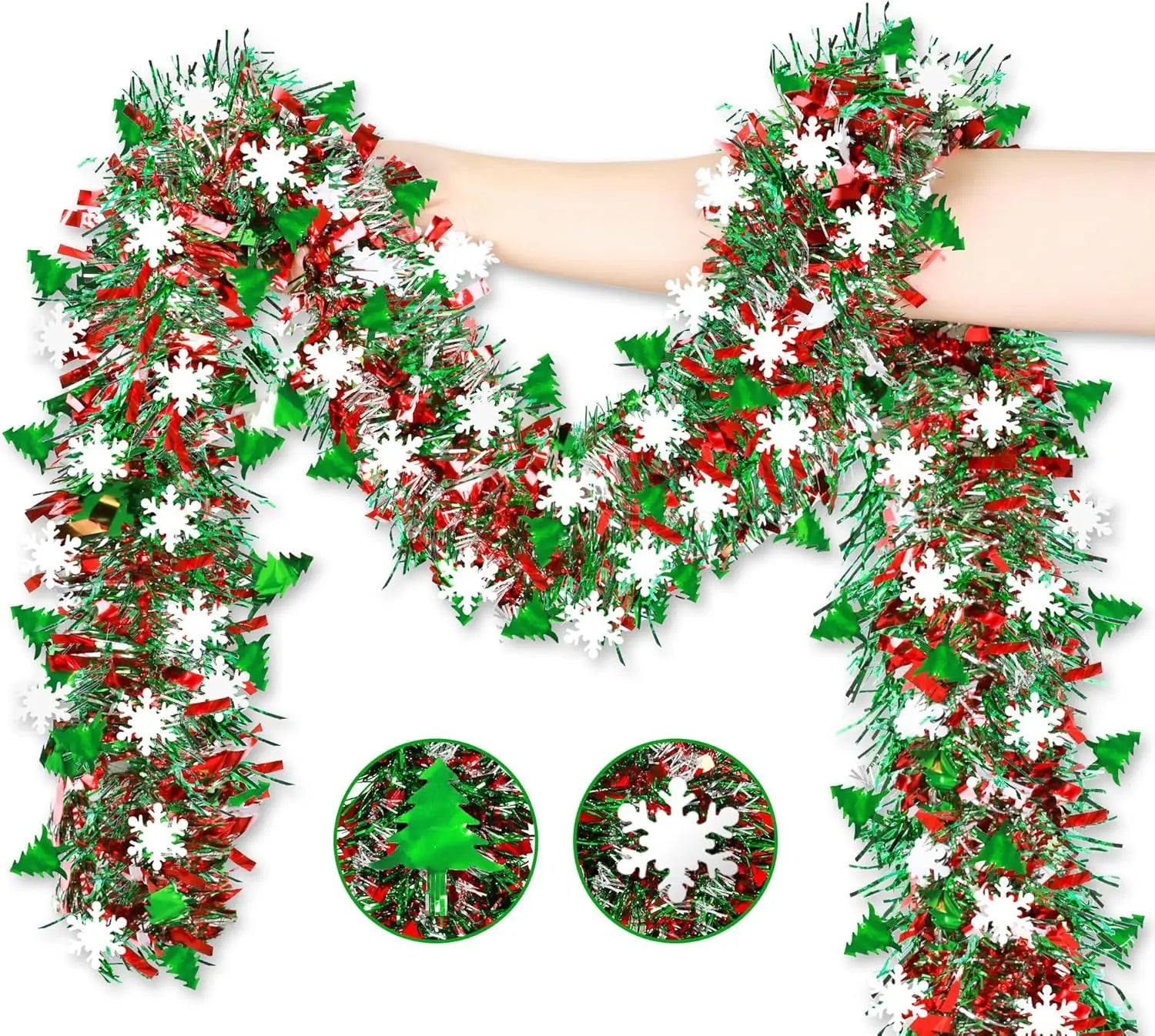 2M Christmas Tinsel Garland – 19 Color